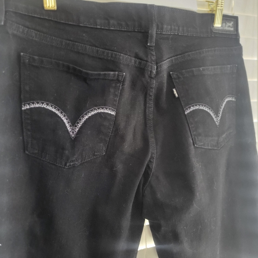 Levi's 505 Straight Leg Women's Black Jeans